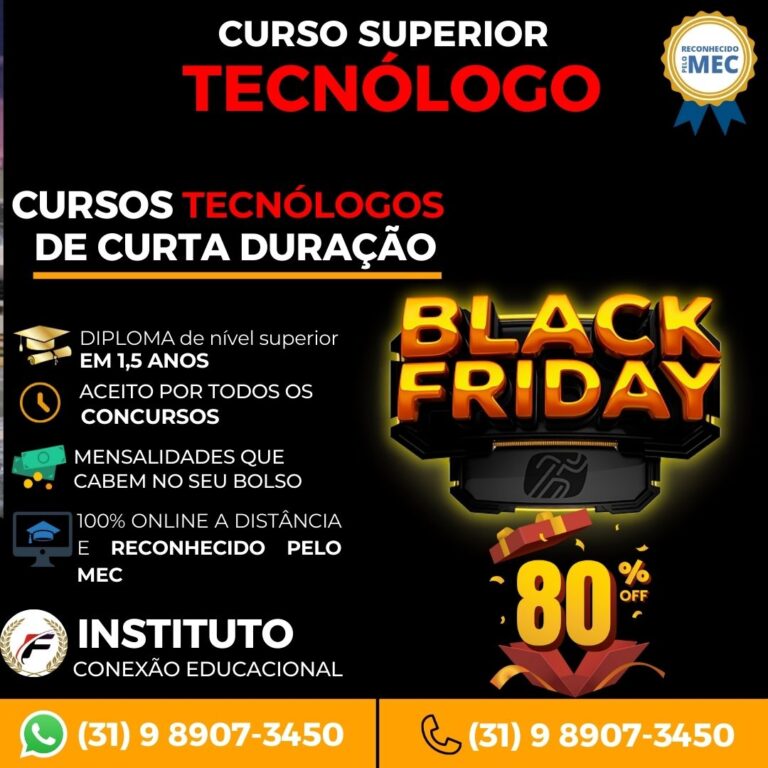 🎓 Promoção Curso Superior – TECNÓLOGO